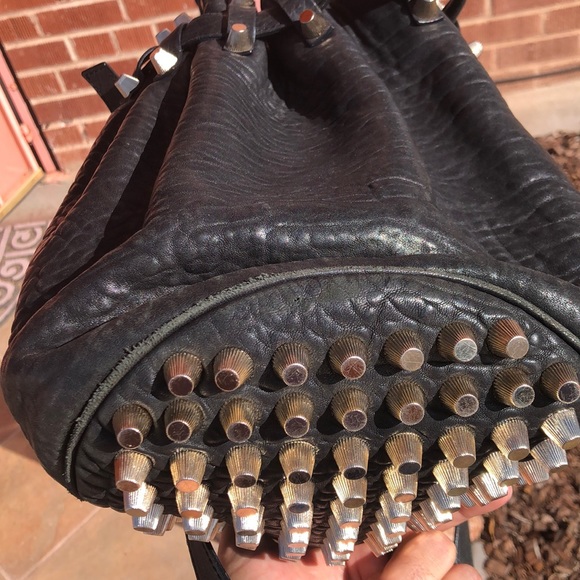 ✨Alexander Wang✨ Diego Bucket Black Purse Studs - Picture 2 of 8